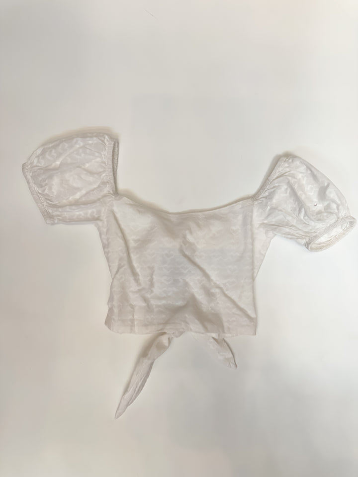 Noa Heart Tie Back Top