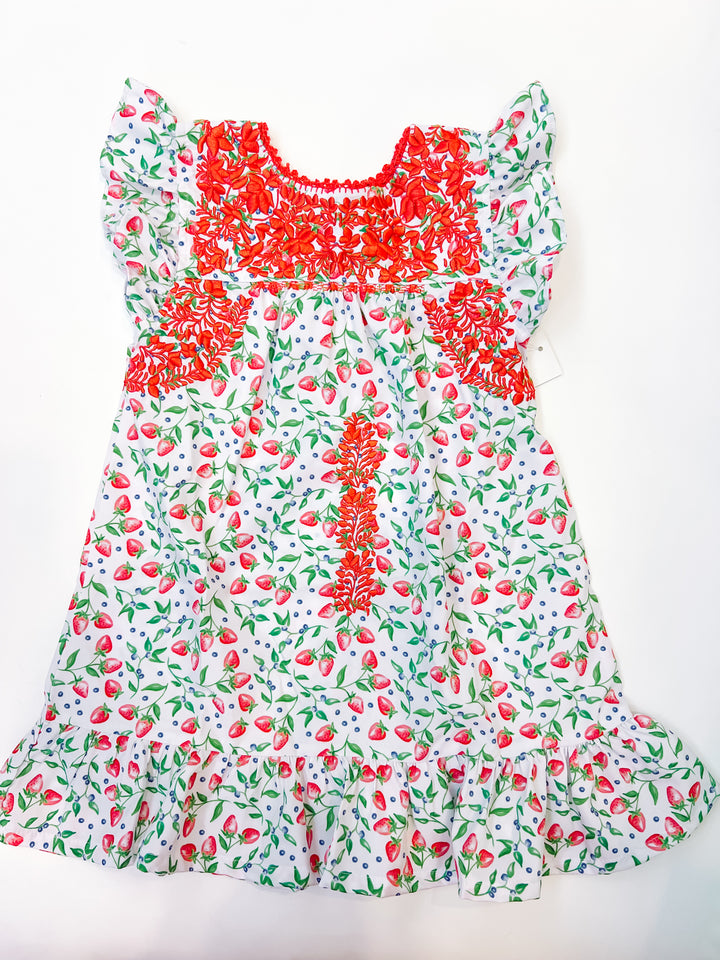 Flutter Sleeve Dress w/Ruffle