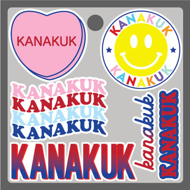 Camp Stickers w/ Smiley Face