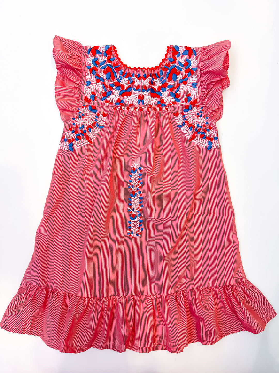 Flutter Sleeve Dress w/Ruffle