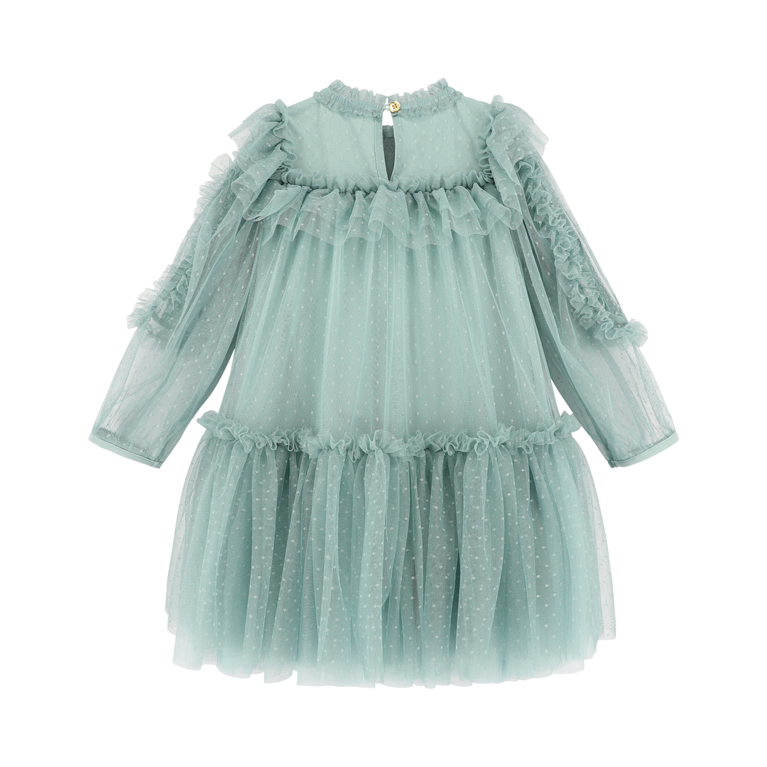 Brandice Spotted Tulle Dress