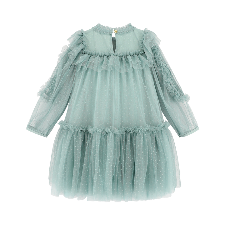 Brandice Spotted Tulle Dress
