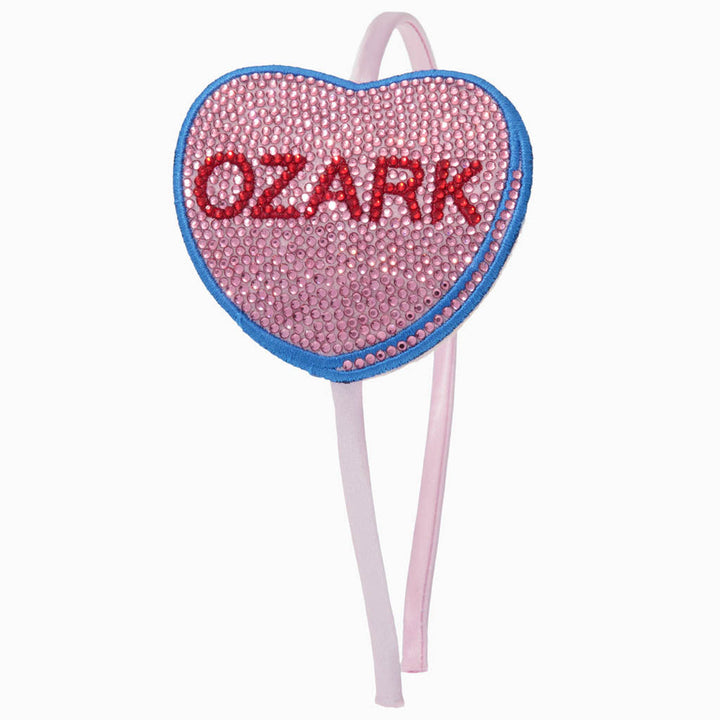 Rhinestone Heart Camp Headband