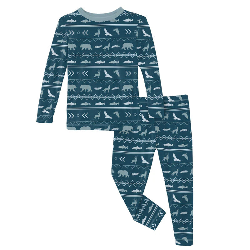 Longsleeve Pajama Print Set