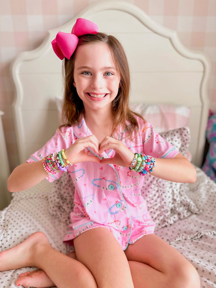 Friendship Bracelet Button Up Lounge Set