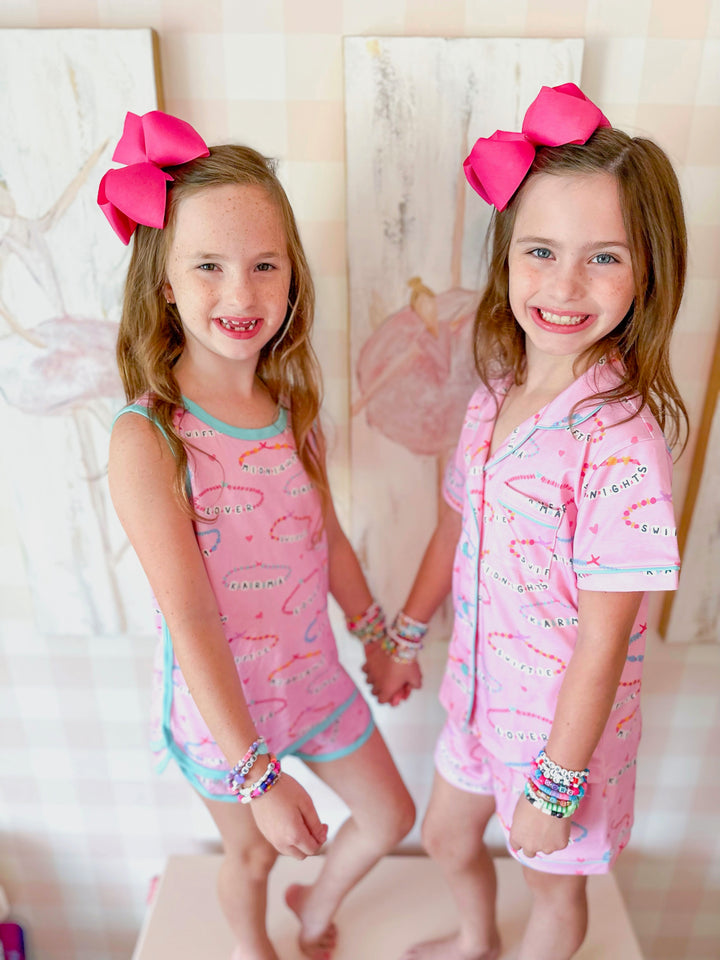 Friendship Bracelet Button Up Lounge Set