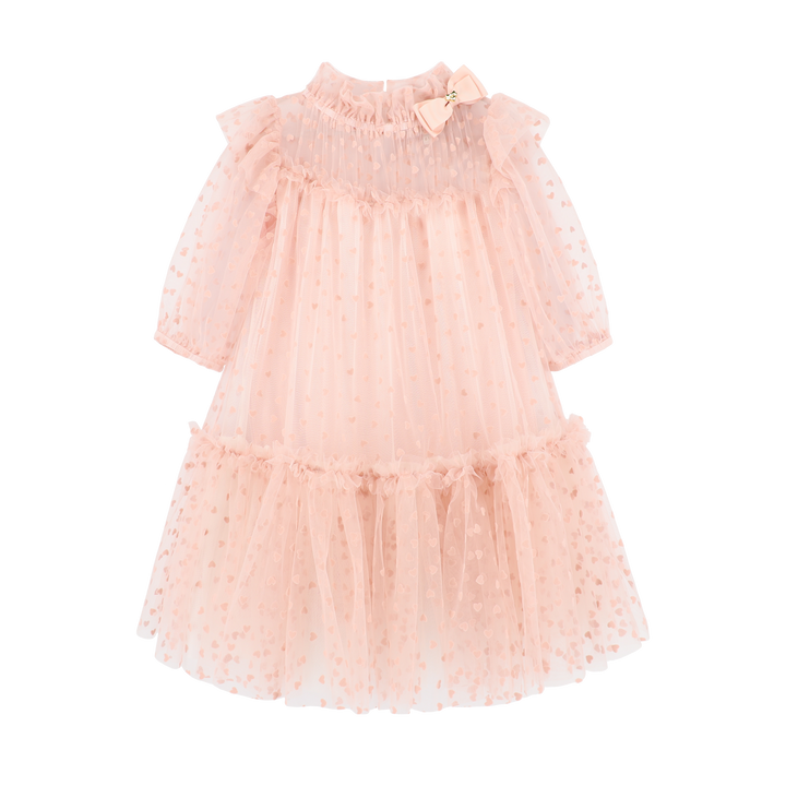 Myrtle Flock Hearts Tulle Dress