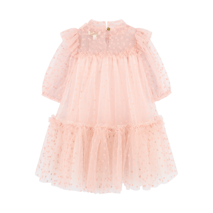 Myrtle Flock Hearts Tulle Dress