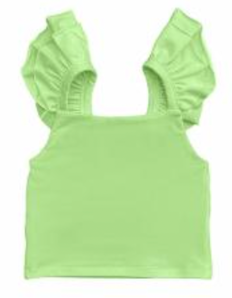 Ruffled Shoulder Top