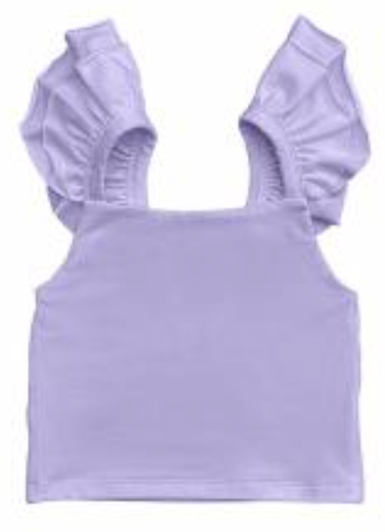 Ruffled Shoulder Top