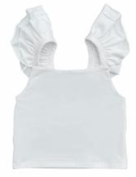 Ruffled Shoulder Top