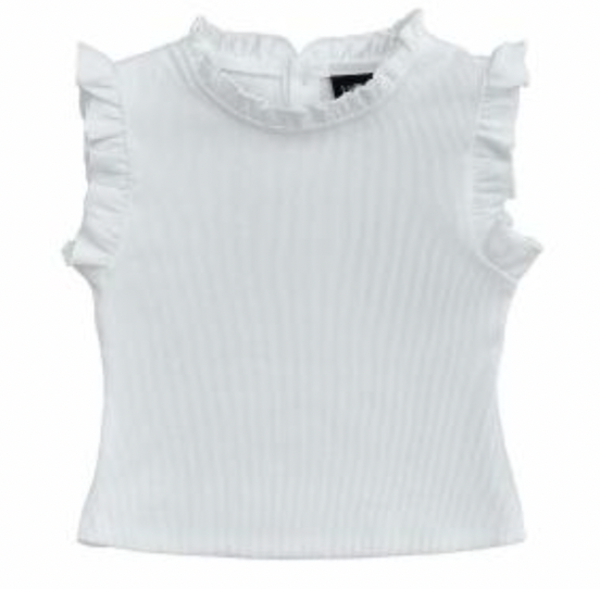 Ruffle Sleeveless Top