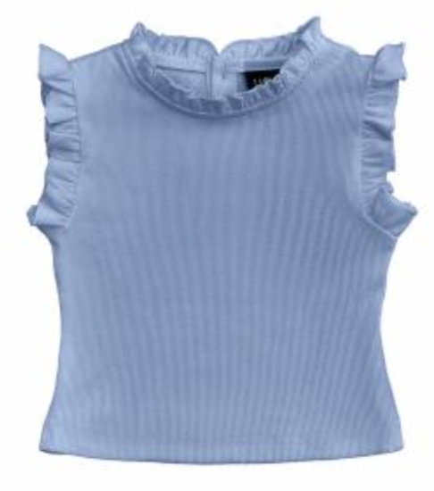 Ruffle Sleeveless Top