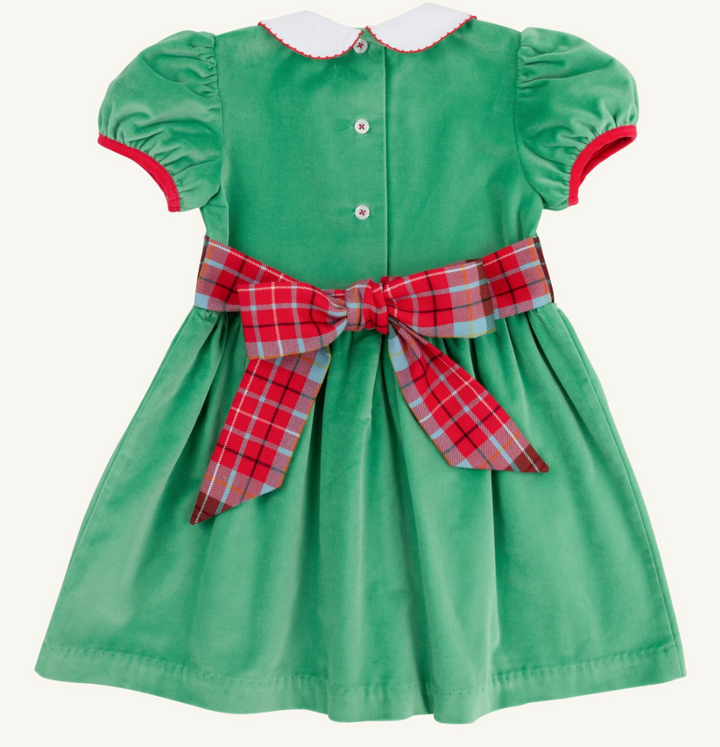 Cindy Lou Sash Dress-Velveteen