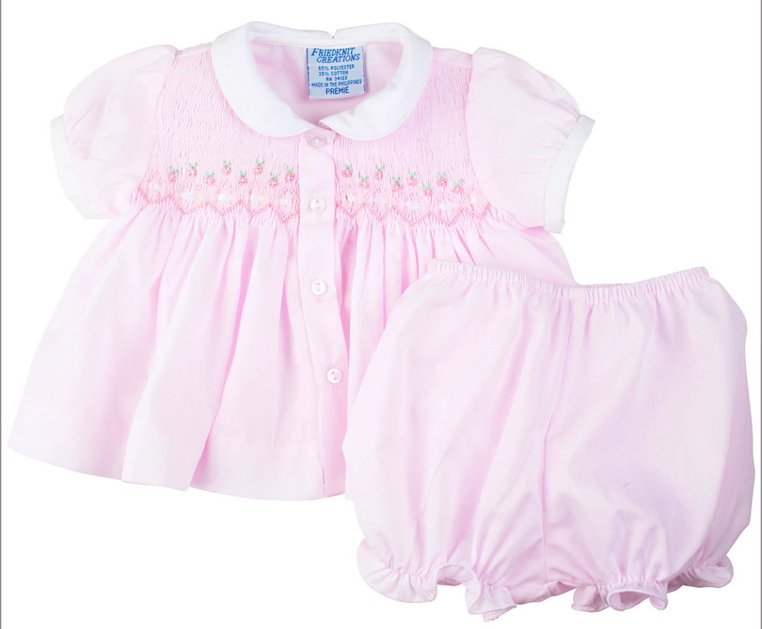 Ribbon Smocked Diaper Set