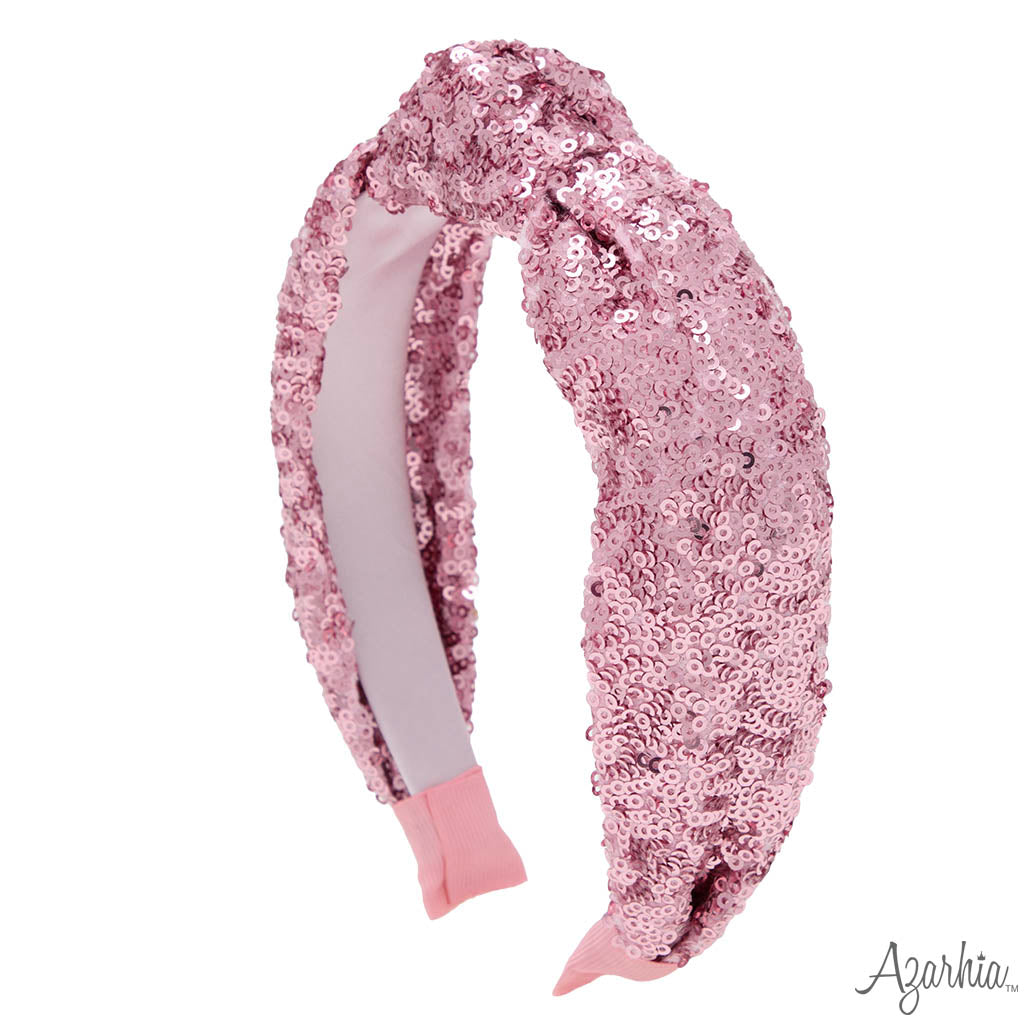 Sequin Velvet Top Knot Headband