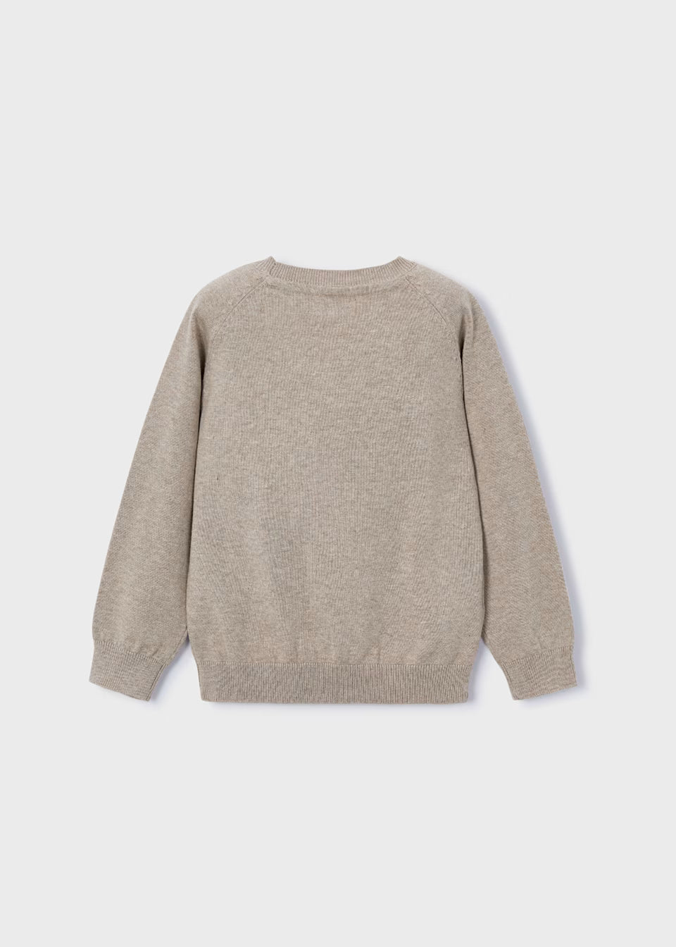 Basic Cotton Jumper w/Round Neck