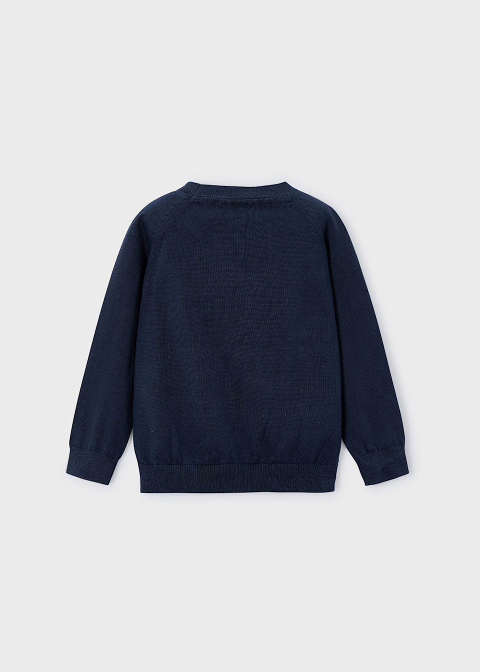 Basic Cotton Jumper w/Round Neck