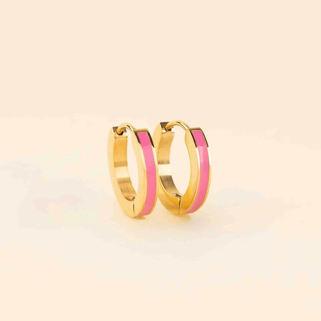 Color Huggie Hoop Earrings