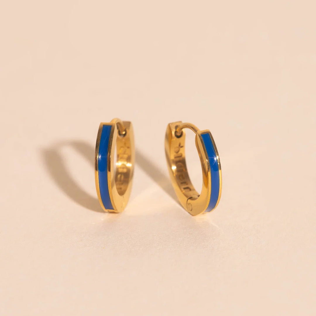 Color Huggie Hoop Earrings