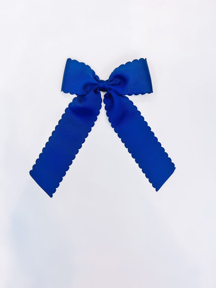 Scalloped Long Tail Bow