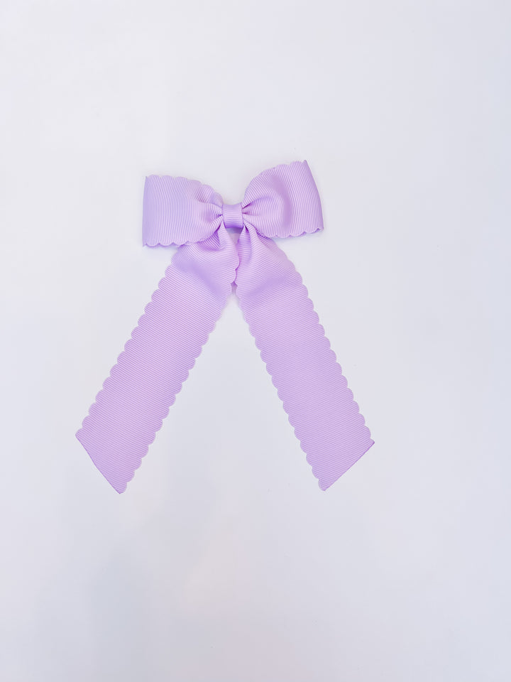 Scalloped Long Tail Bow