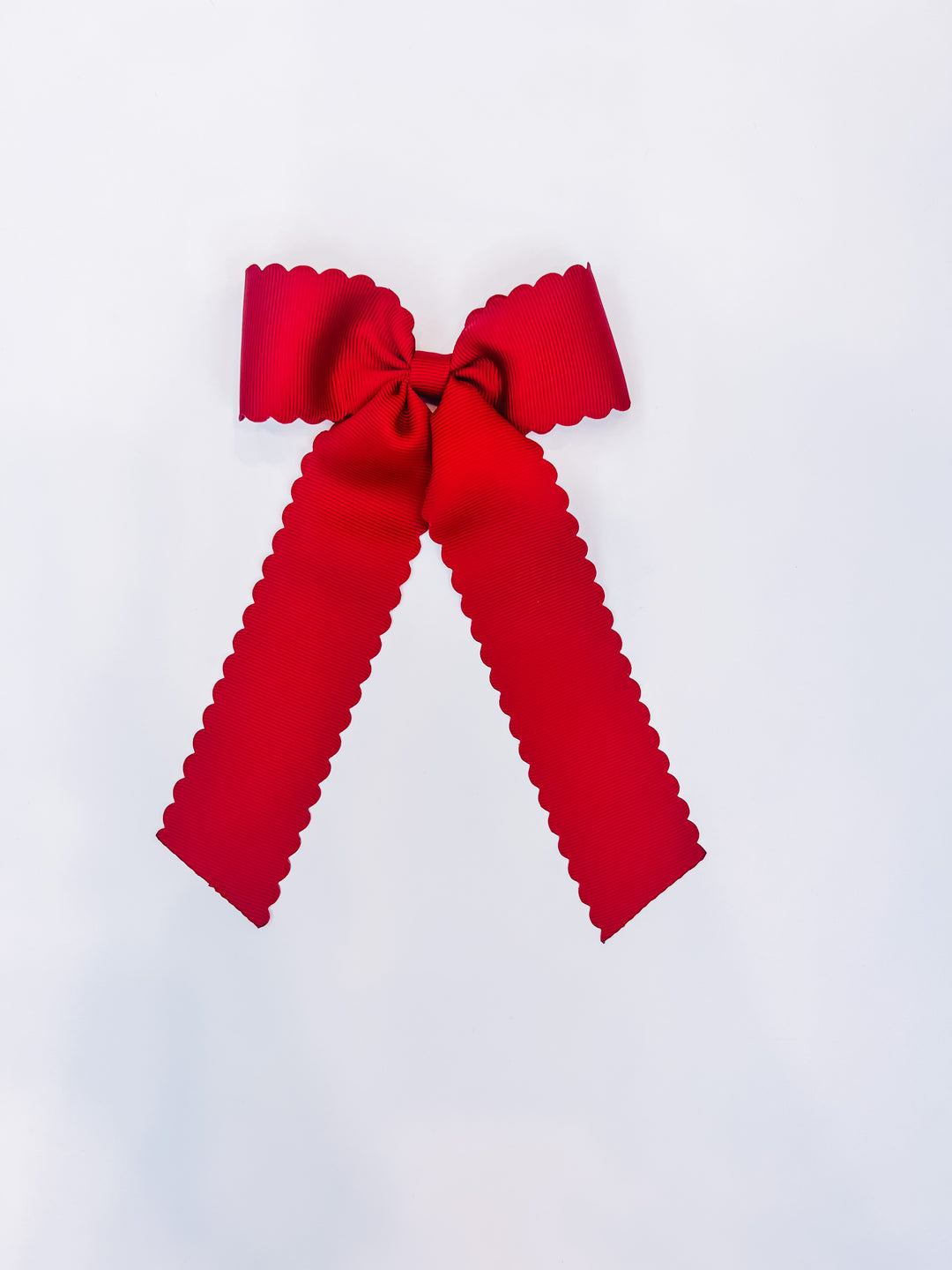 Scalloped Long Tail Bow