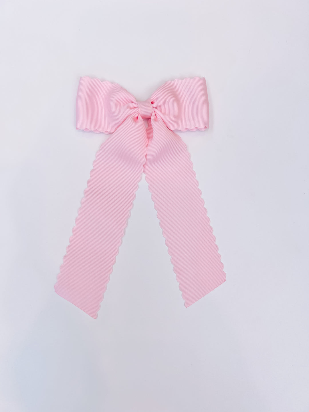 Scalloped Long Tail Bow