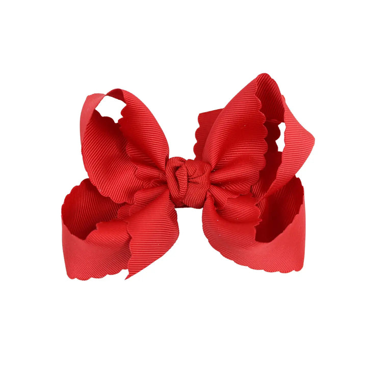 Scalloped Edge Bow Grosgrain