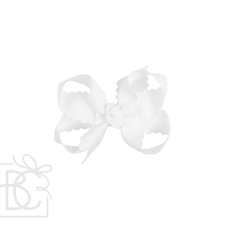 Scalloped Edge Bow Grosgrain