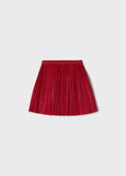 Velvet Accordion Pleat Skirt