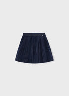 Velvet Accordion Pleat Skirt