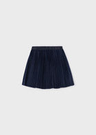 Velvet Accordion Pleat Skirt