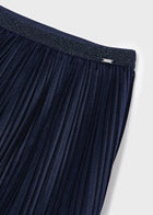 Velvet Accordion Pleat Skirt