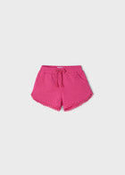 Basic Knit Shorts with Dot Trim