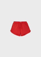 Basic Knit Shorts with Dot Trim