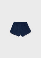 Basic Knit Shorts with Dot Trim