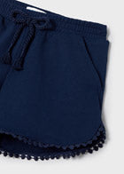Basic Knit Shorts with Dot Trim