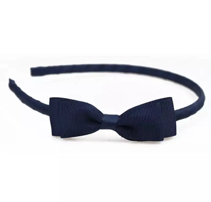 Solid Grosgrain Bow Headband