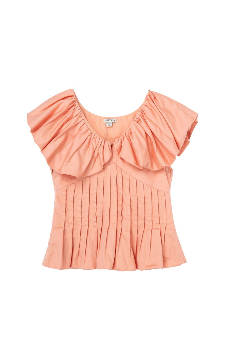 Puff Sleeve V-Neck Top