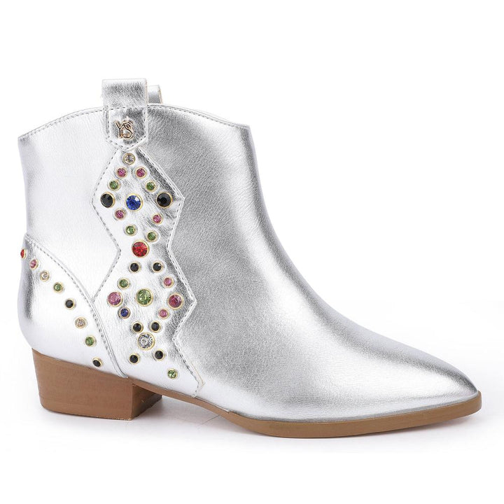 Miss Dallas Light Multi Gem Studded Bootie