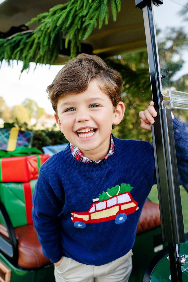 Isaac Intarsia Sweater Jeep