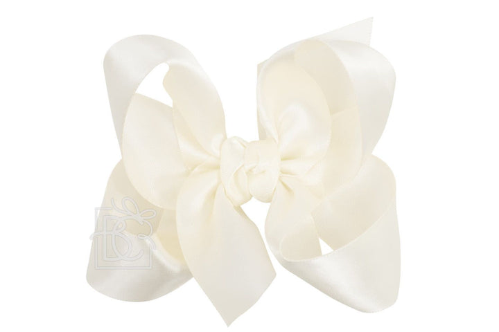 Satin Bow On Alligator Clip