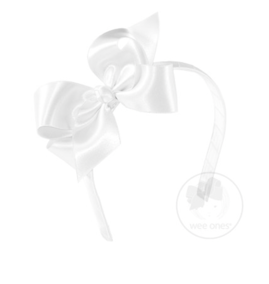 Satin Bow on Headband