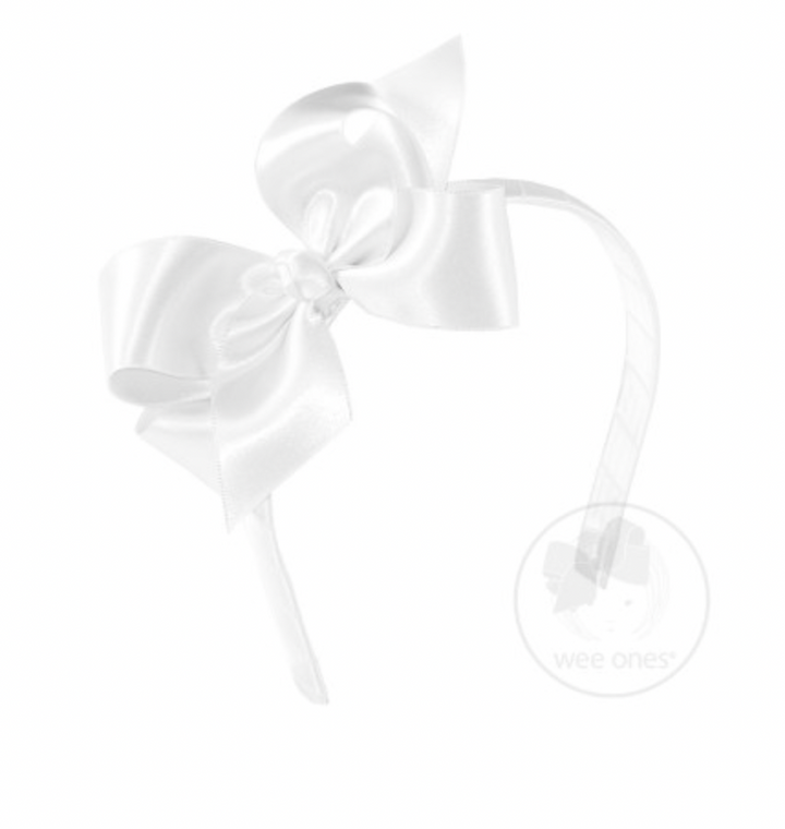 Satin Bow on Headband