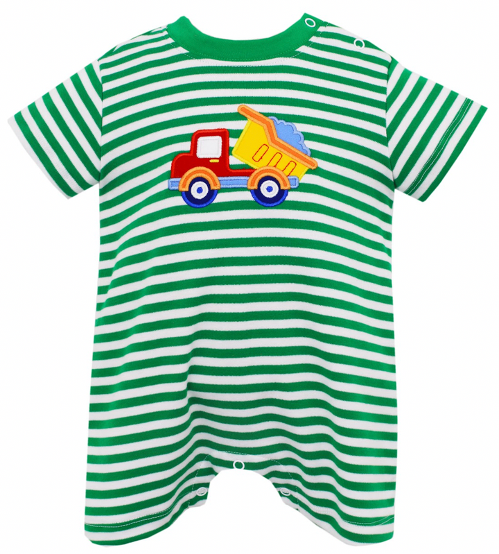 Stripe Knit Boys Romper