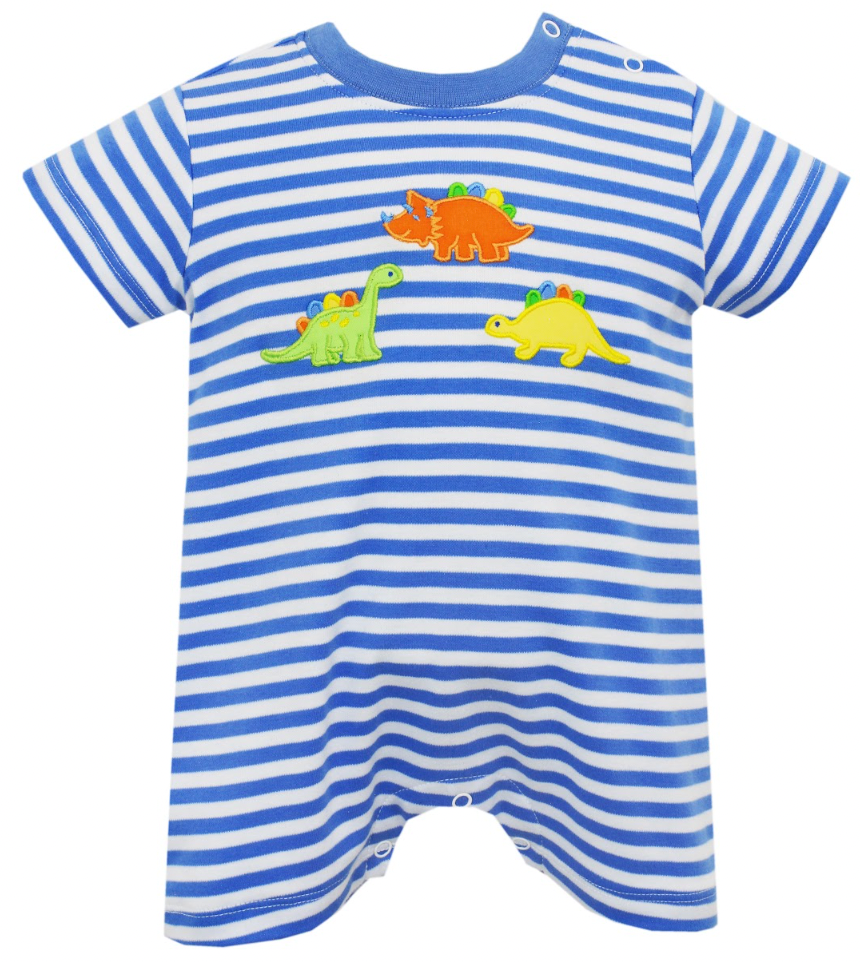 Stripe Knit Boys Romper