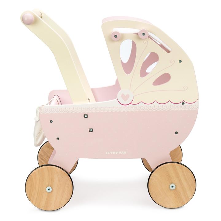Retro Wooden Doll Pram