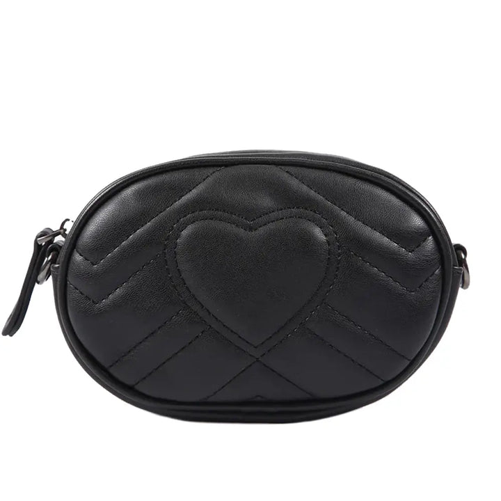 Quilted Heart Belt Bag