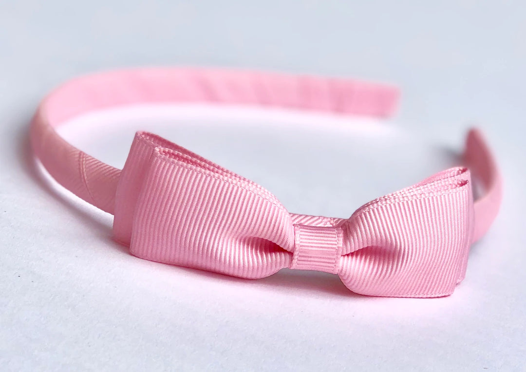 Solid Grosgrain Bow Headband